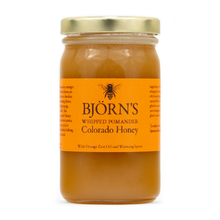 Load image into Gallery viewer, Jar of Björn's Colorado Whipped Pomander Colorado Honey with a gold lid on a white background