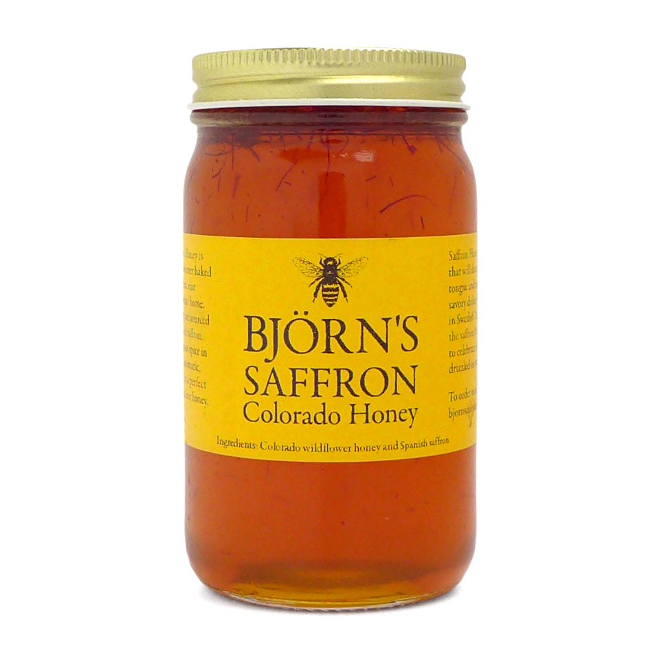 Björn's Saffron Honey 10.5 oz. Jar Björn's Colorado Honey