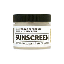 Load image into Gallery viewer, 30 SPF Broad Spectrum Royal Jelly Mineral Sunscreen
