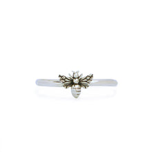 Load image into Gallery viewer, Ring - Tiny Silver Bee
